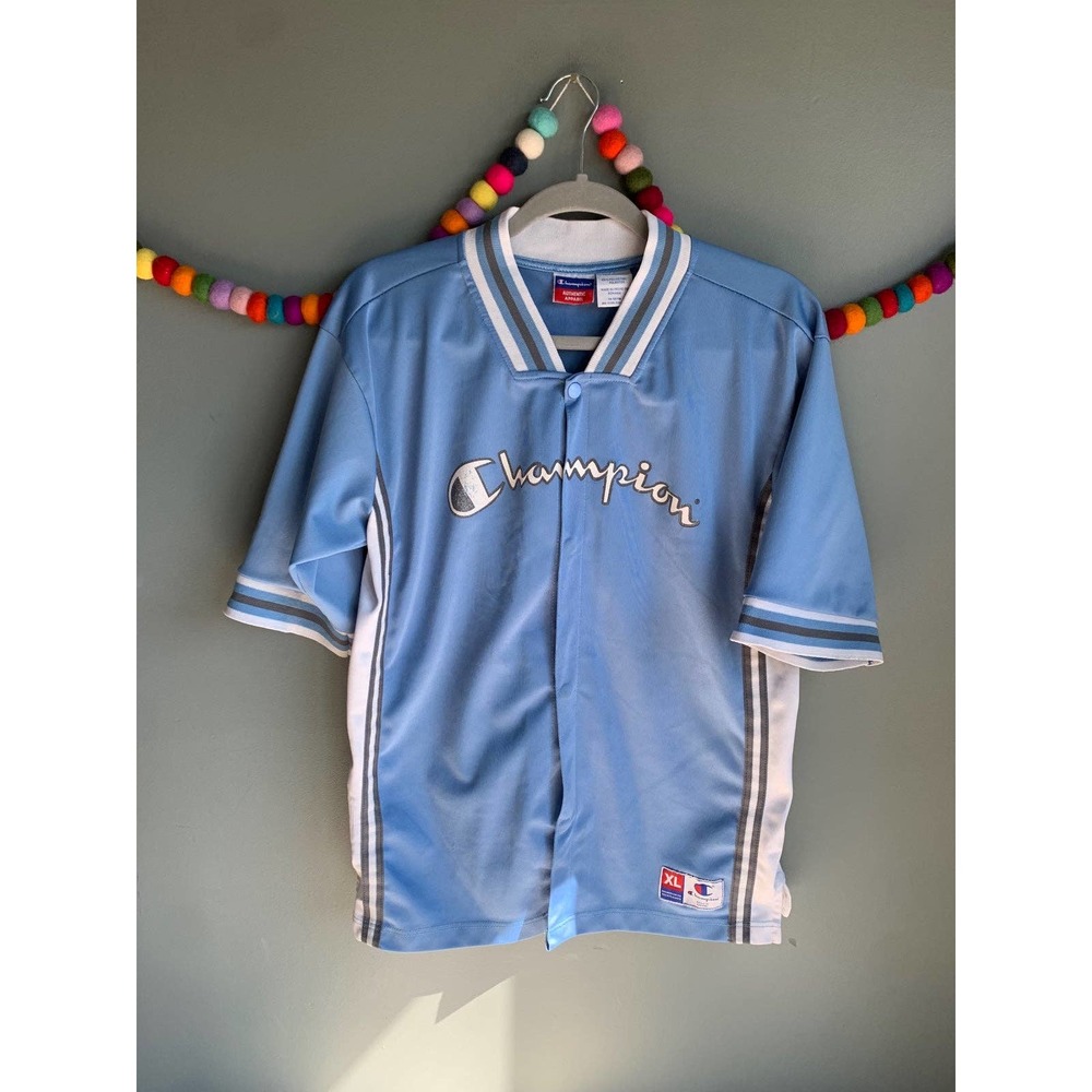 VTG 90s kids Champion snap front Jersey